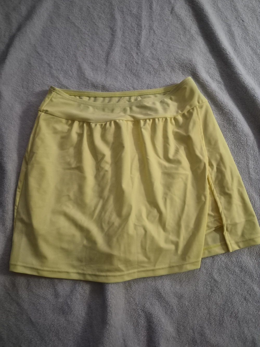 Yellow Bathing Suit Skirt With Shorts